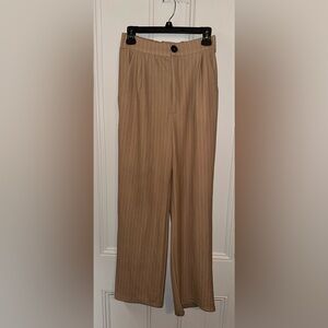 XS Taupe Call It Even Wide Leg Dress Pants - Fashion Nova